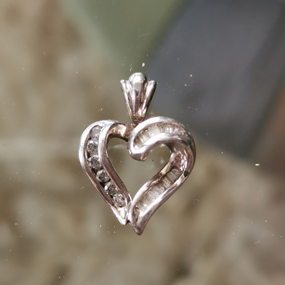 🤍 925 Heart Pendant - Picture 1 of 4
